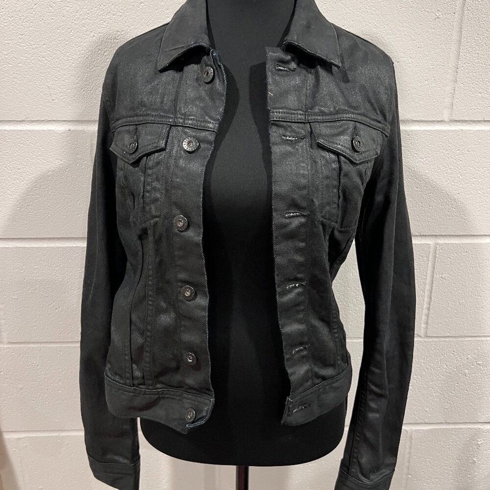 AG Jeans Small Soft Jean Jacket – Charcoal Grey Classic